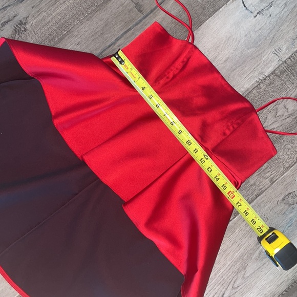 Zara Deep Red Asymmetrical Top Size M - Picture 6 of 7